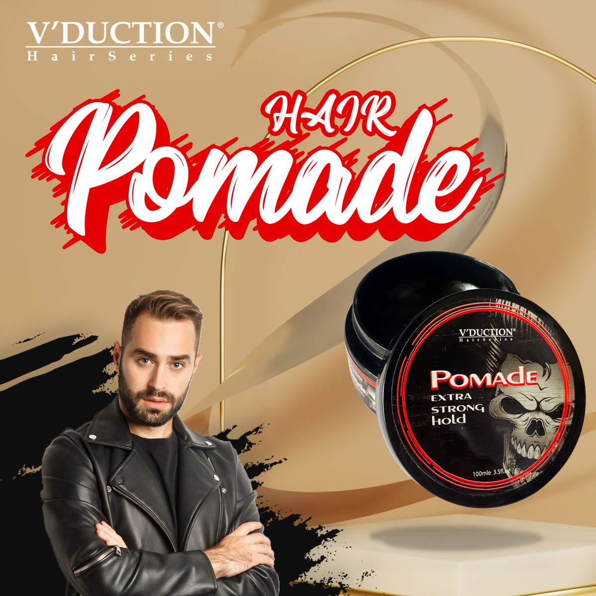 Pomade Extra Strong Hold (Black)